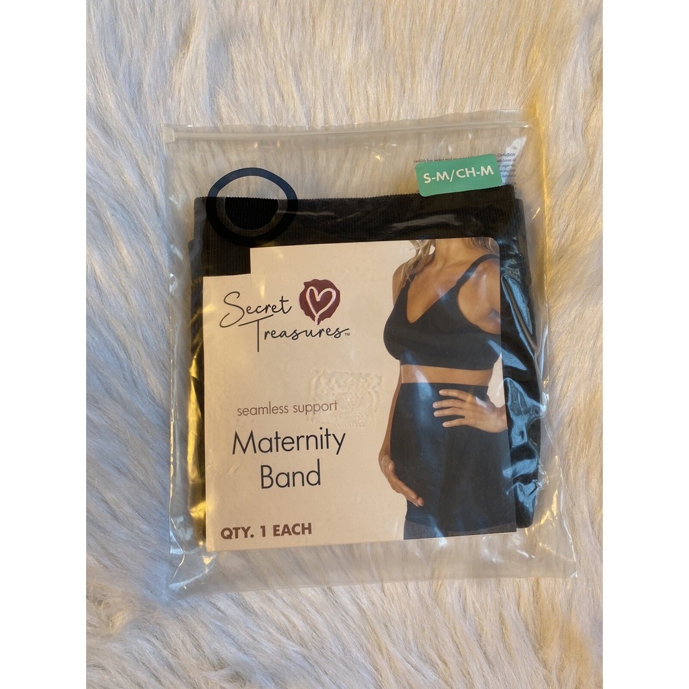 Secret Treasures Black Maternity Band Womens Size Small-Medium
